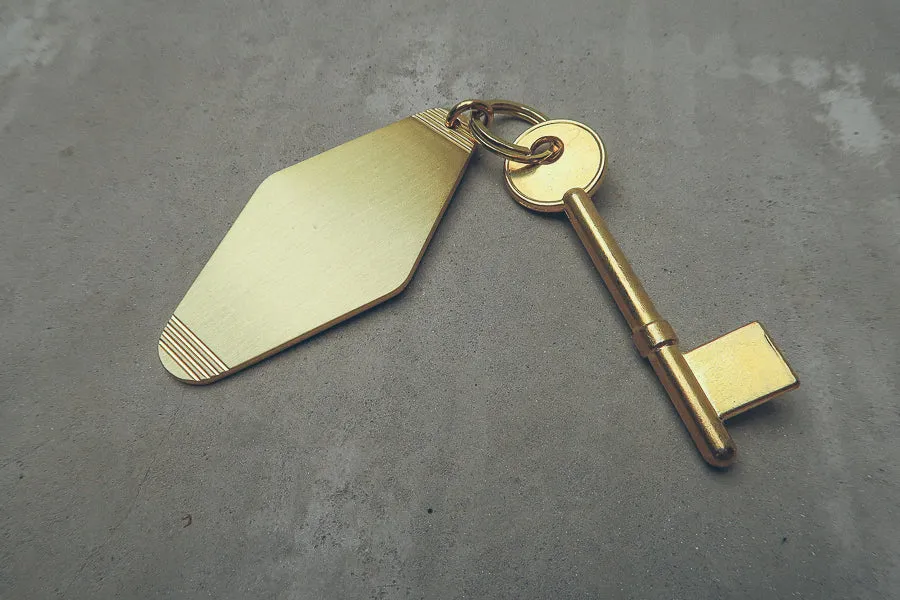 Hotel Brass Keychain
