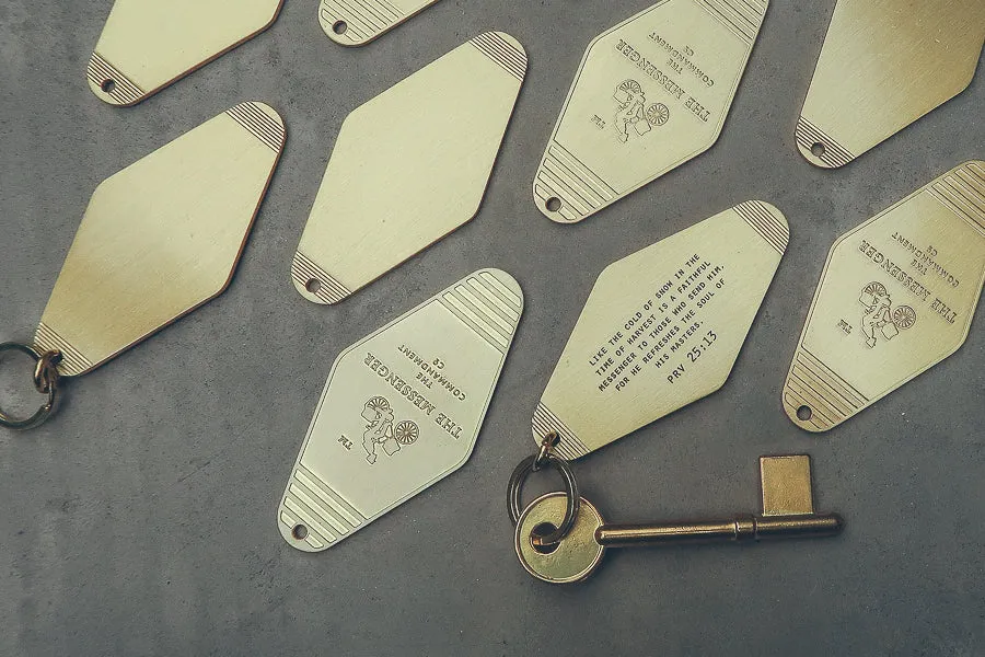 Hotel Brass Keychain