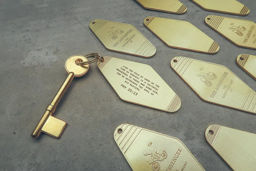 Hotel Brass Keychain