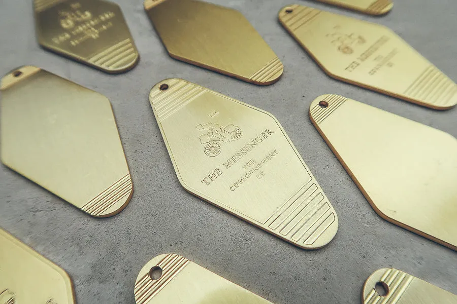 Hotel Brass Keychain