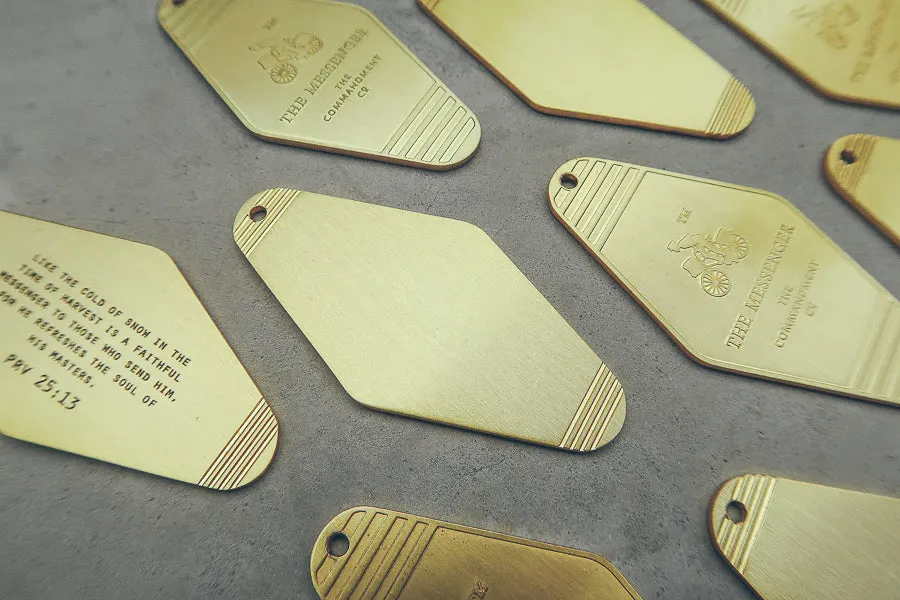 Hotel Brass Keychain