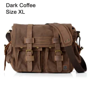 I AM LEGEND Military Canvas  XL Crossbody Bag