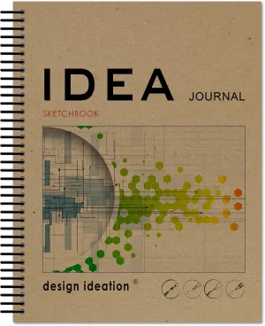 IDEA Journal Sketchbook. Spiral Bound. Journal Style. Multi-Media. (8.5" x 11") SB-50100-LS