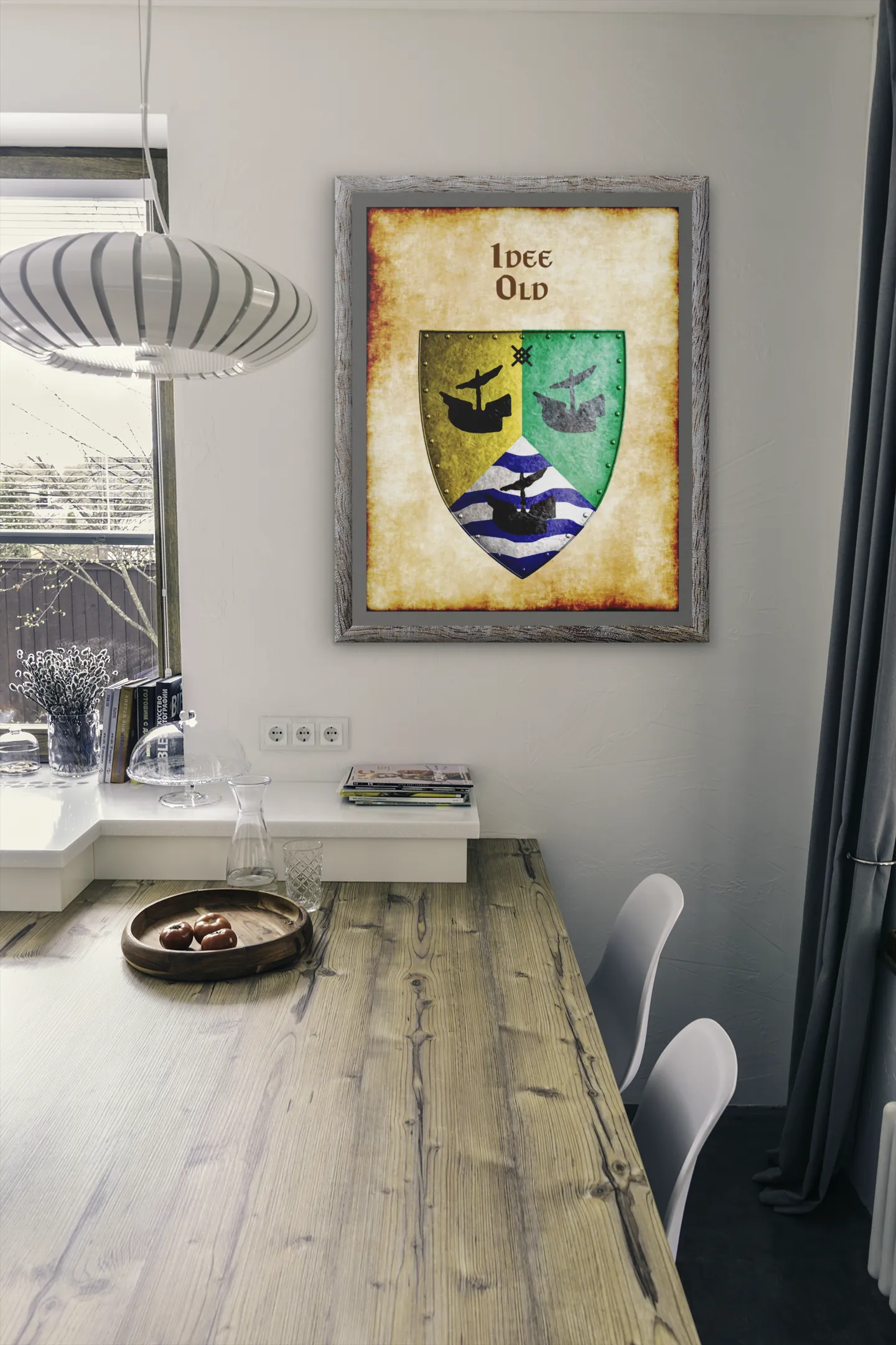Idee old Heraldry of Greyhawk Anna Meyer Cartography Canvas Art Print