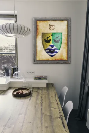 Idee old Heraldry of Greyhawk Anna Meyer Cartography Canvas Art Print