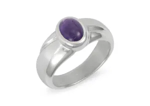 Iolite Wave Ring, Sterling Silver