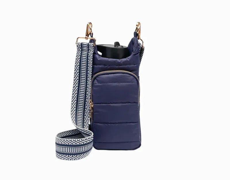 Island Navy Blue Matt HydroBag with Navy & White Woven Strap