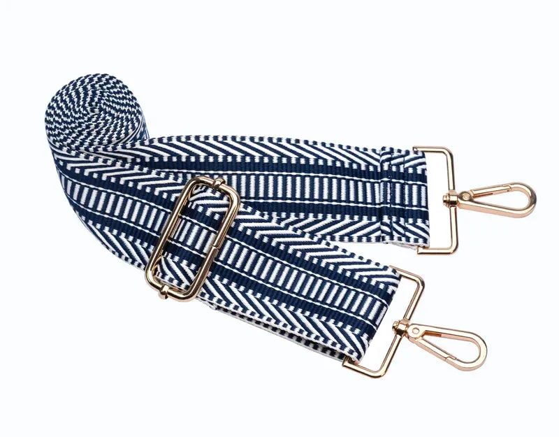 Island Navy Blue Matt HydroBag with Navy & White Woven Strap