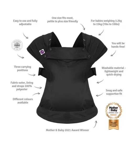 Izmi Essential Baby Carrier - Black