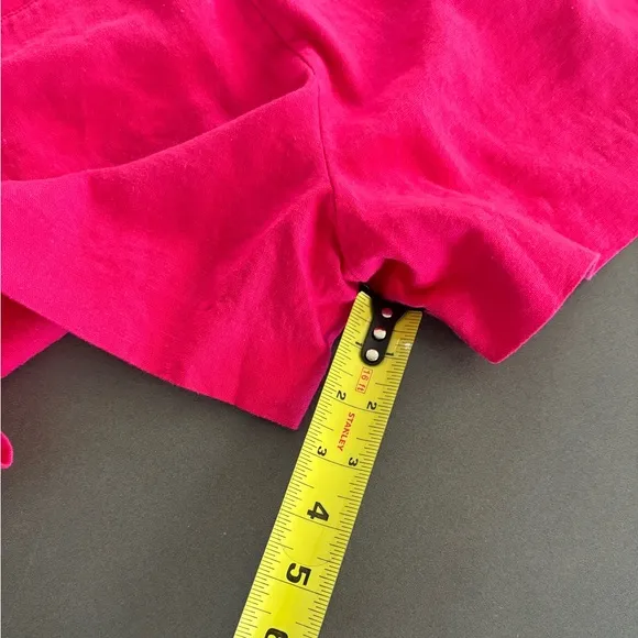 JASON WU Women's Pleated Fuscia Linen Rayon Blend Casual Short Size 4