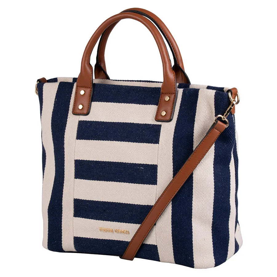 Jayjay Grab Handle Handbag Canvas Navy