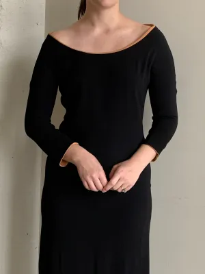 Jean Paul Gaultier boat neck gown