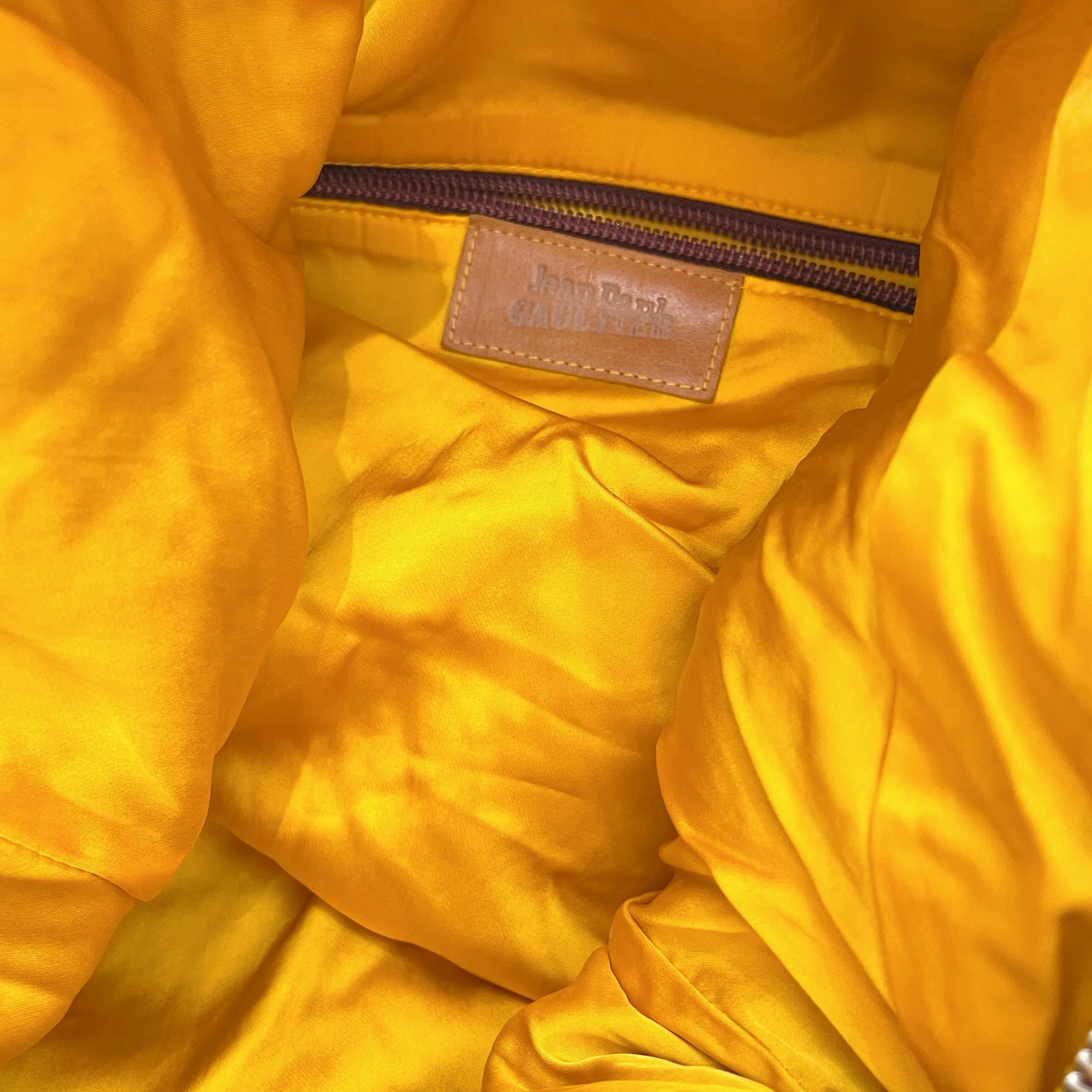 Jean Paul Gaultier Yellow Jumbo Messenger Bag