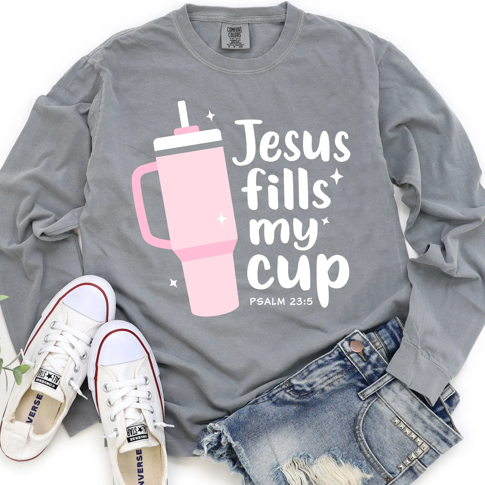 Jesus Fills My Cup Tee - Comfort Colors