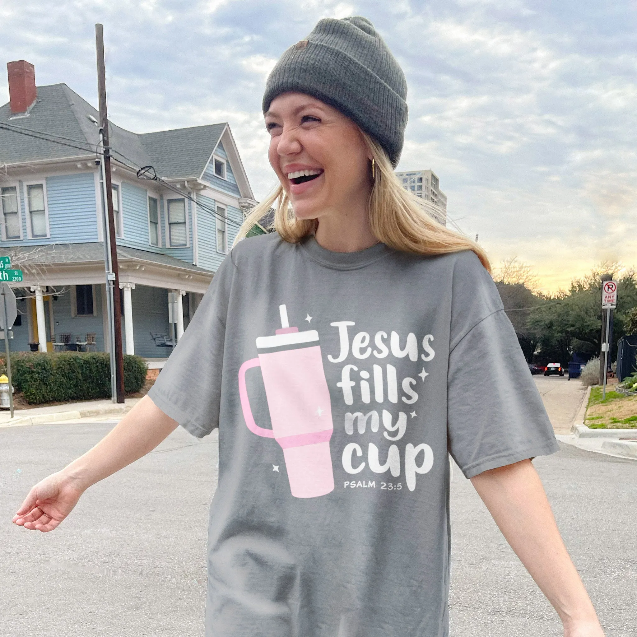 Jesus Fills My Cup Tee - Comfort Colors