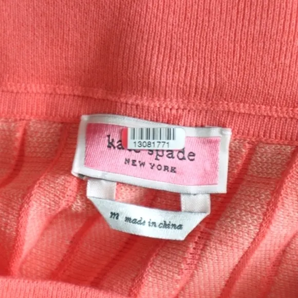 KATE SPADE NEW YORK pleated checked skirt