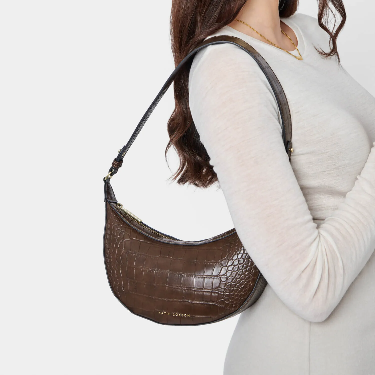 Katie Loxton Marni Small Shoulder Bag - Chocolate