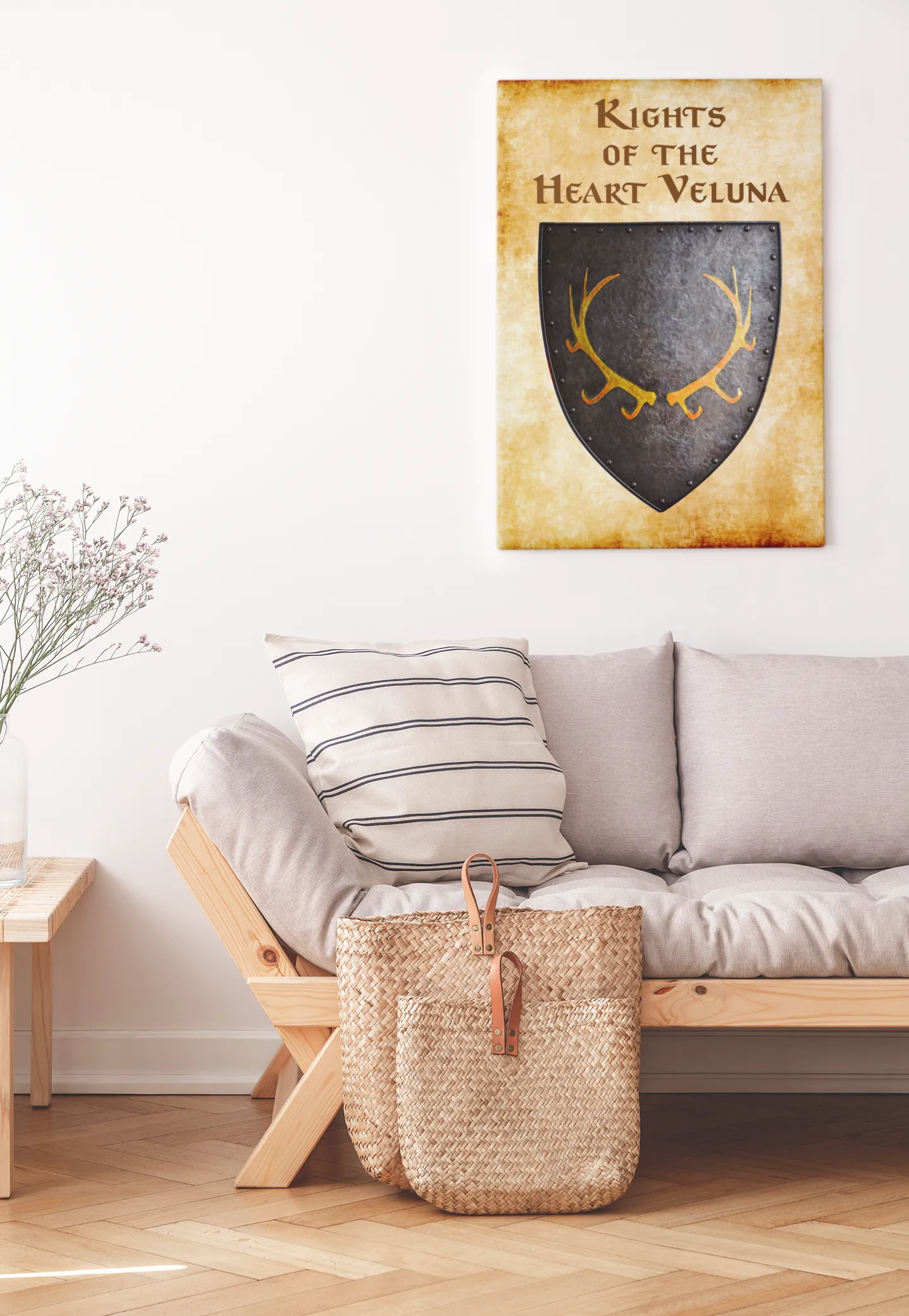 Kights of the Heart Veluna Heraldry of Greyhawk Anna Meyer Cartography Canvas Art Print