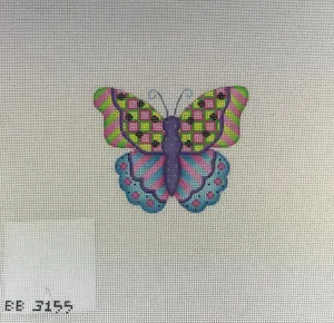 Kirk & Bradley BB3155 Green & Purple Butterfly