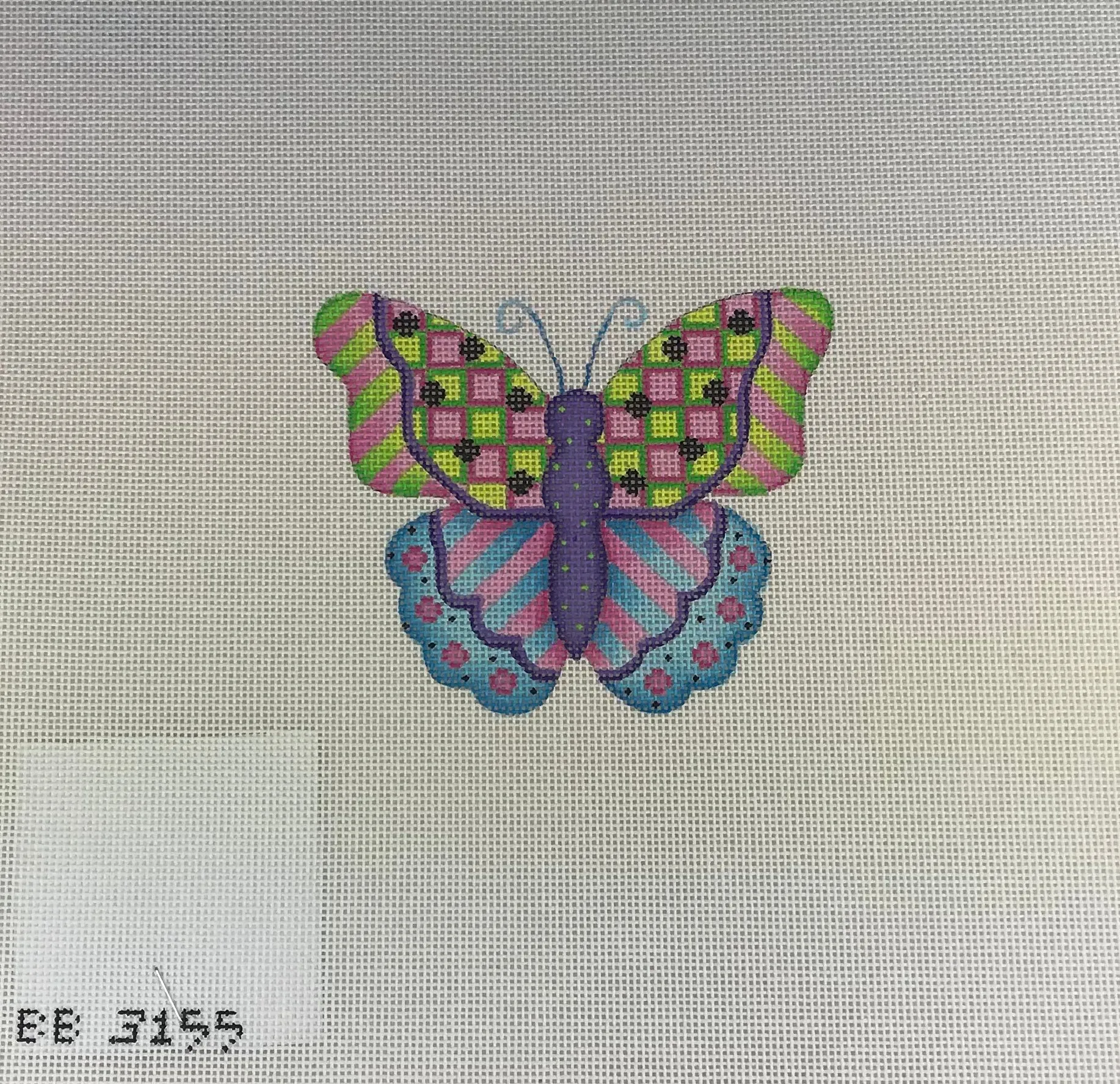 Kirk & Bradley BB3155 Green & Purple Butterfly