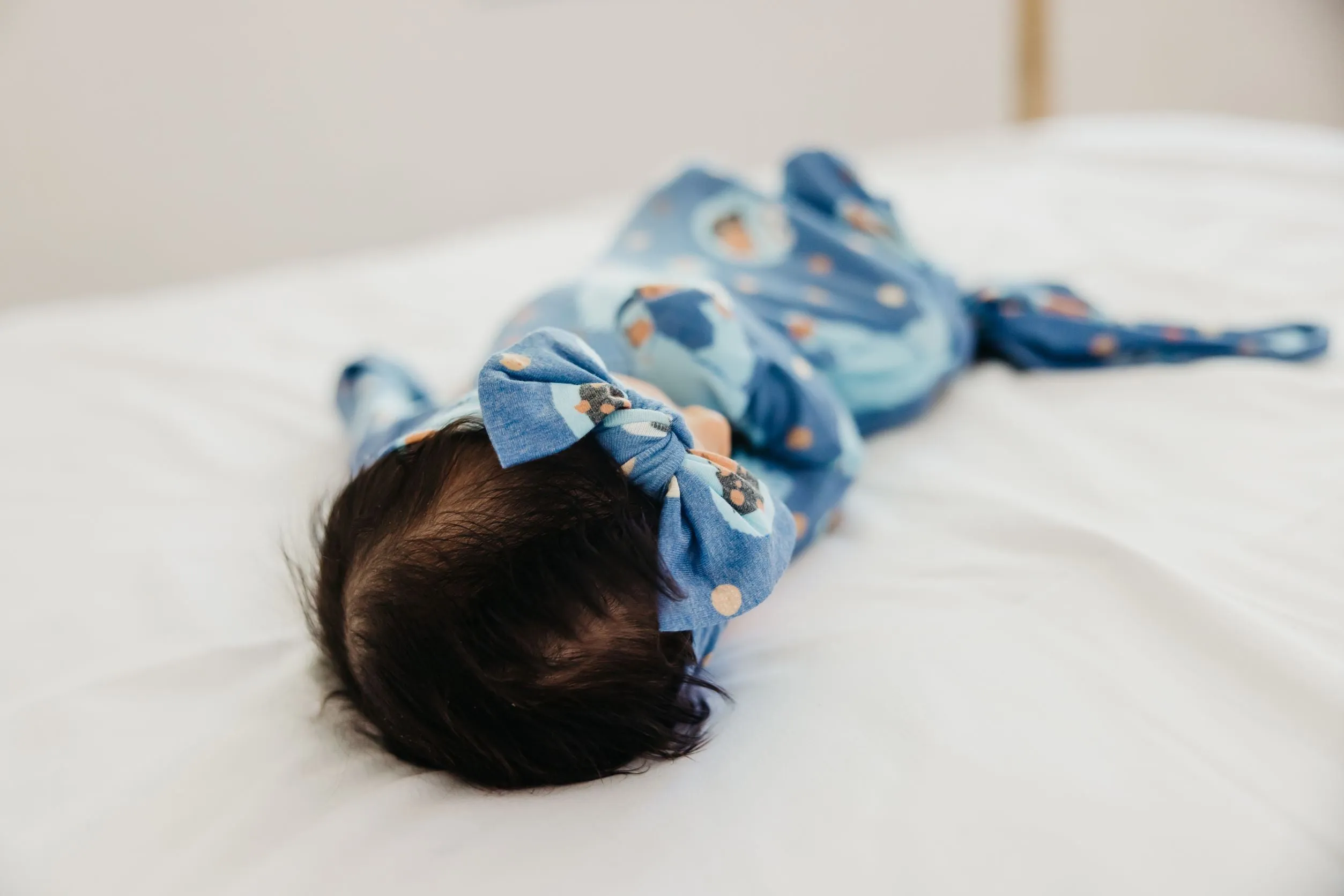 Knit Headband Bow - Cookie Monster