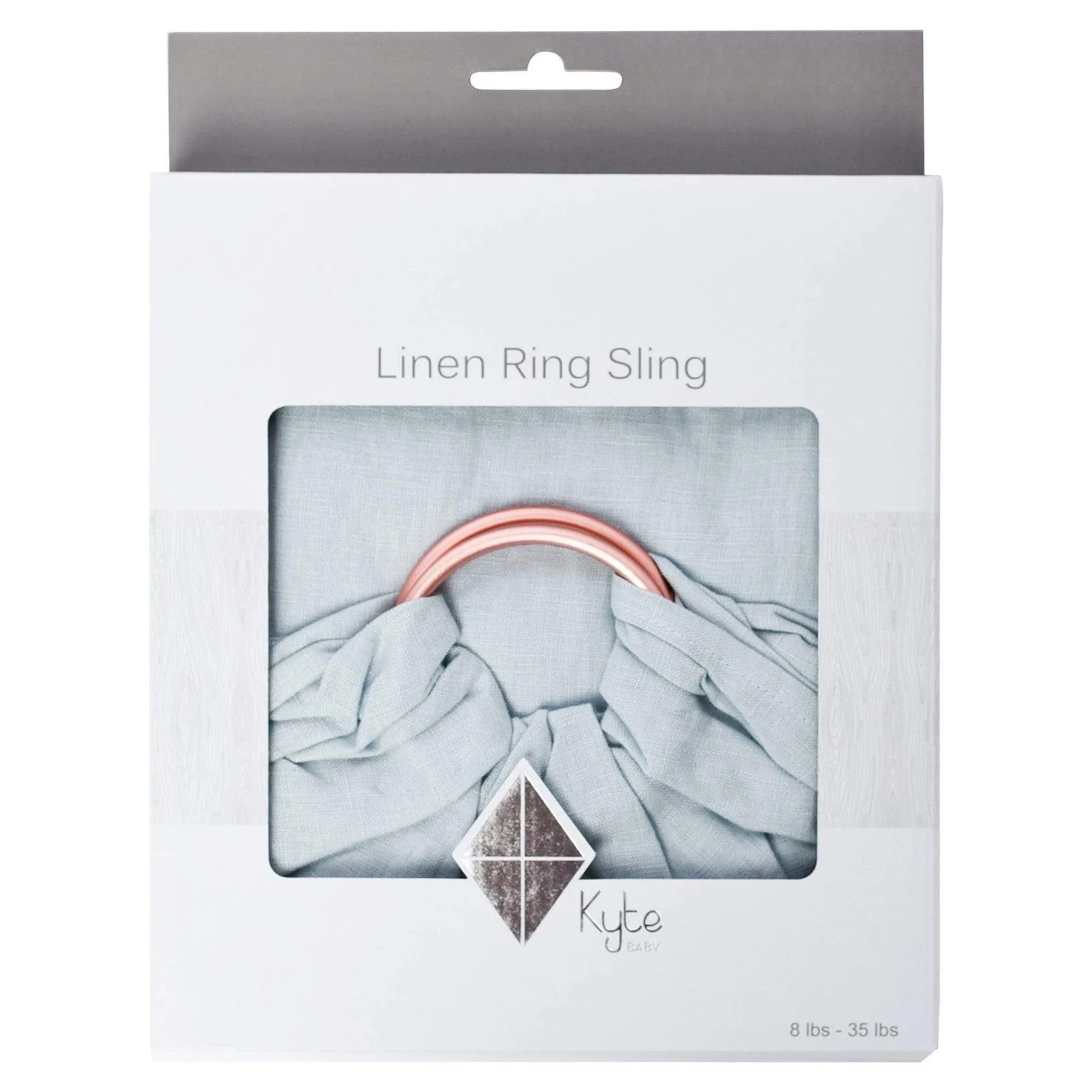 Kyte Baby Ring Sling | Wisteria with Rose Gold Ring