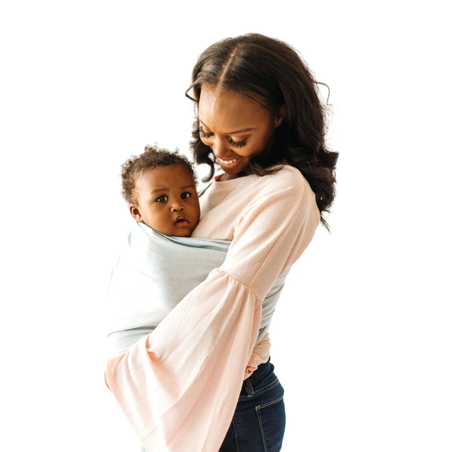 Kyte Baby Ring Sling | Wisteria with Rose Gold Ring