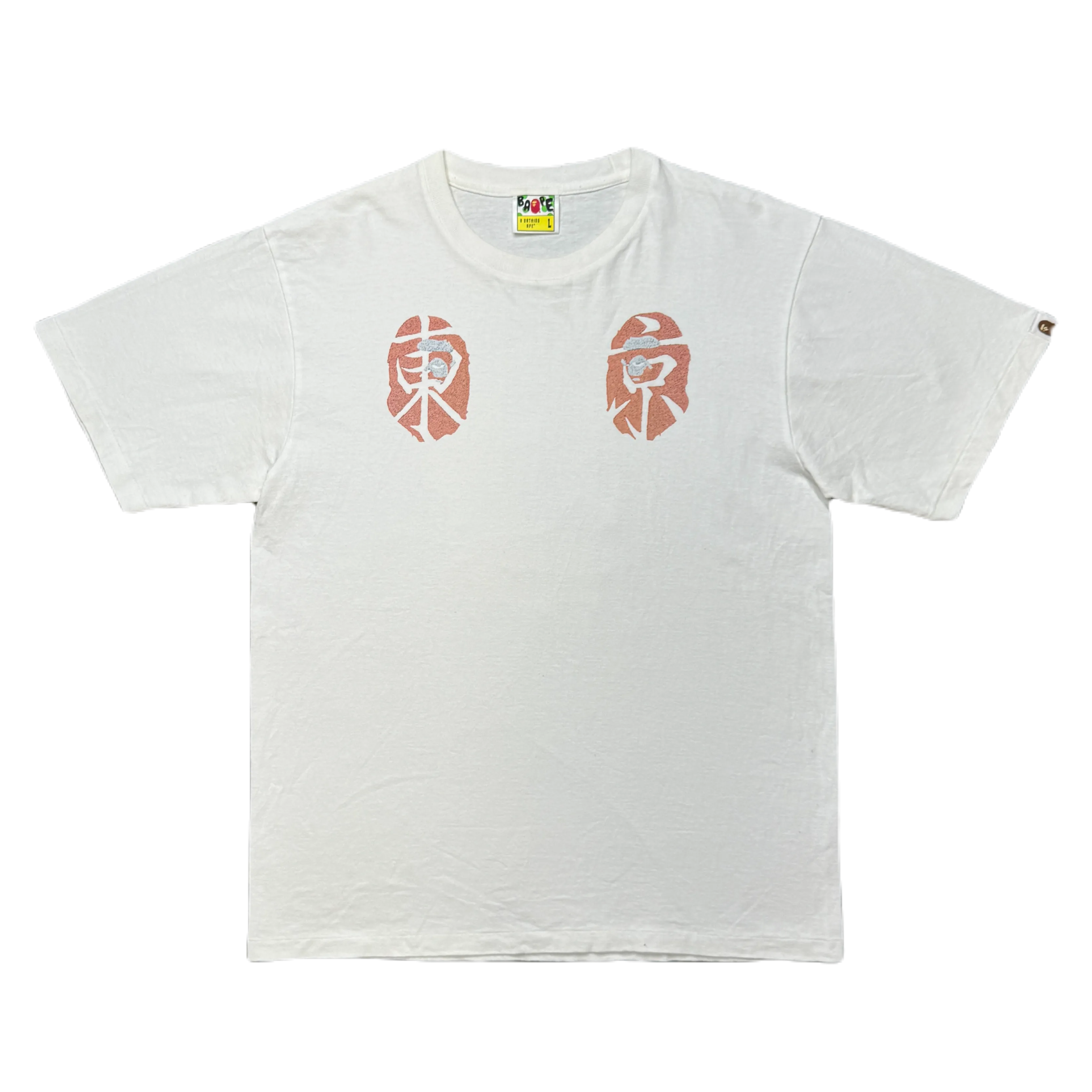 [L] Bape Mt. Fuji Ape Head Tee