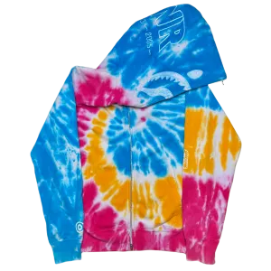 [L] Bape Tie-Dye Shark Hoodie