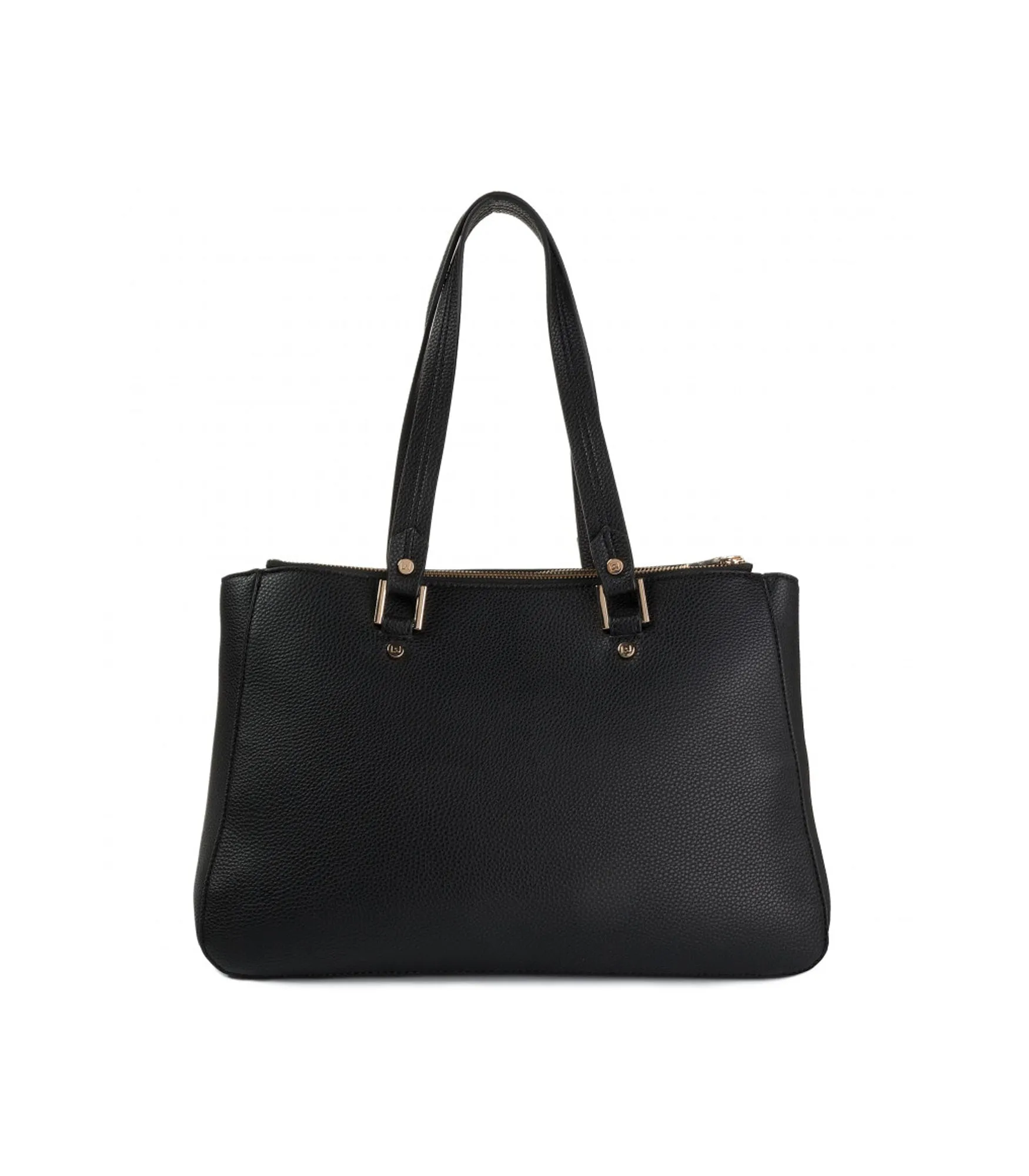 L Double Zip Satchel - Nero