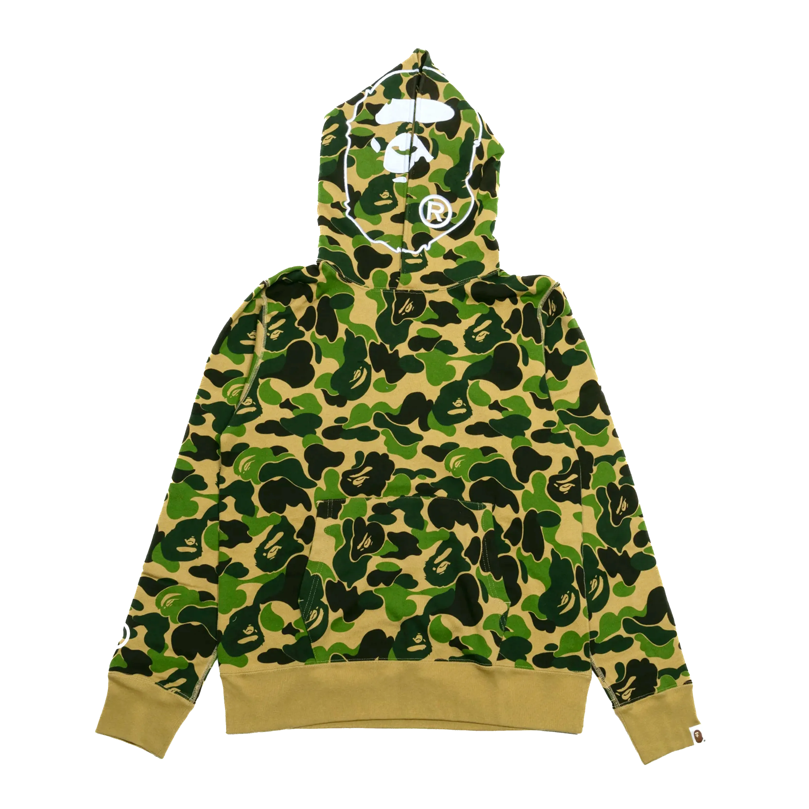 [L] DS Bape ABC Camo 2nd Ape Head Hoodie