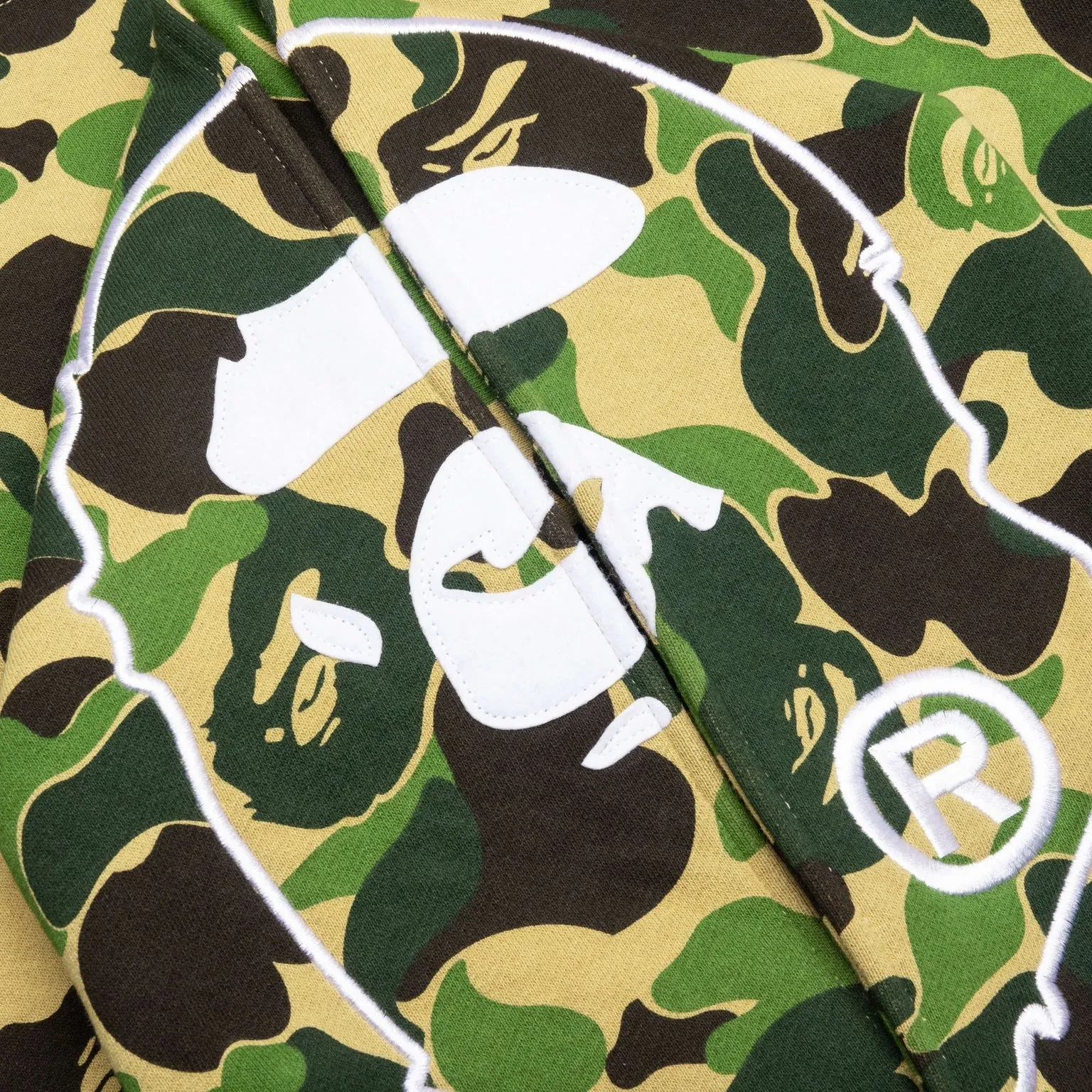 [L] DS Bape ABC Camo 2nd Ape Head Hoodie