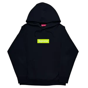 [L] Supreme Neon Box Logo Hoodie