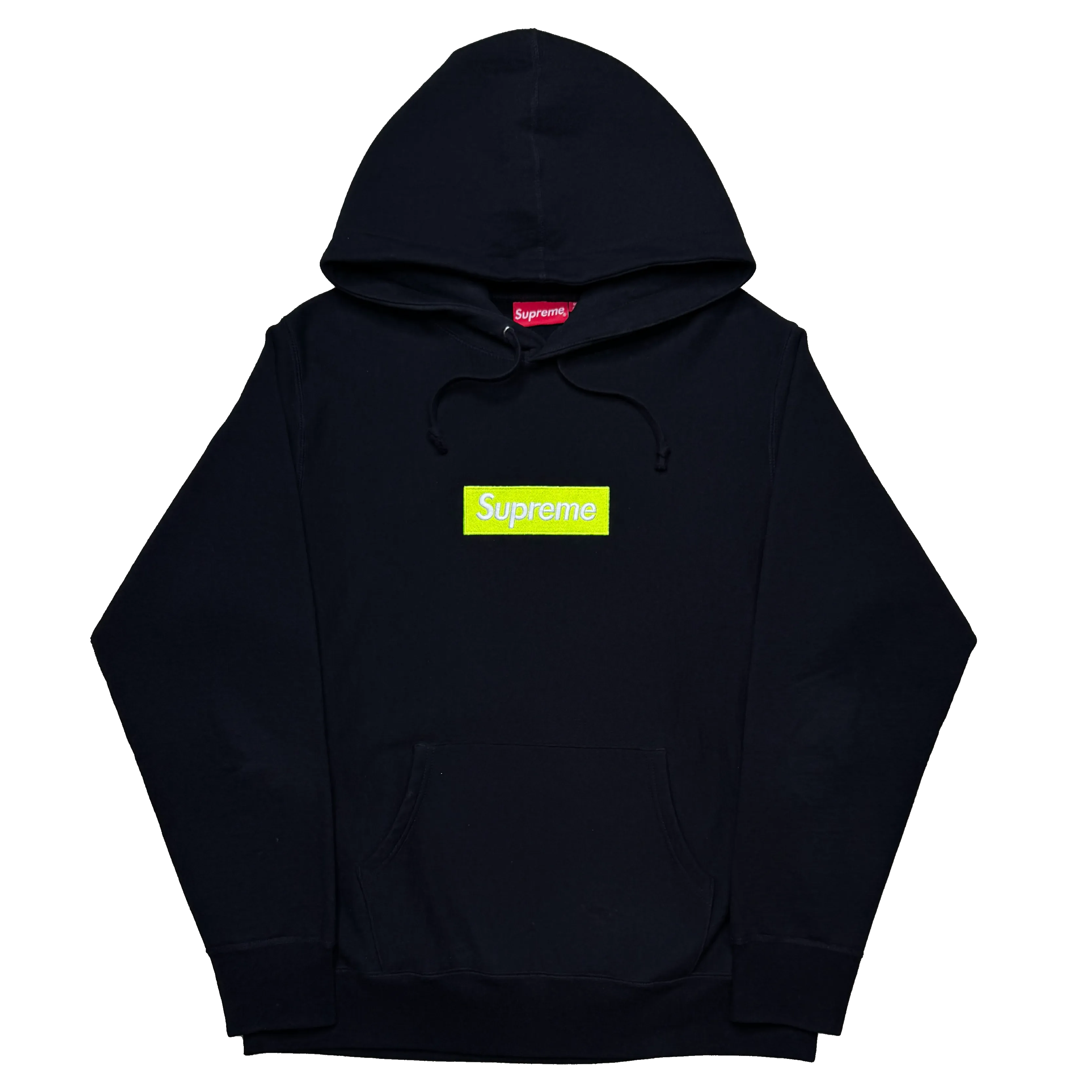 [L] Supreme Neon Box Logo Hoodie