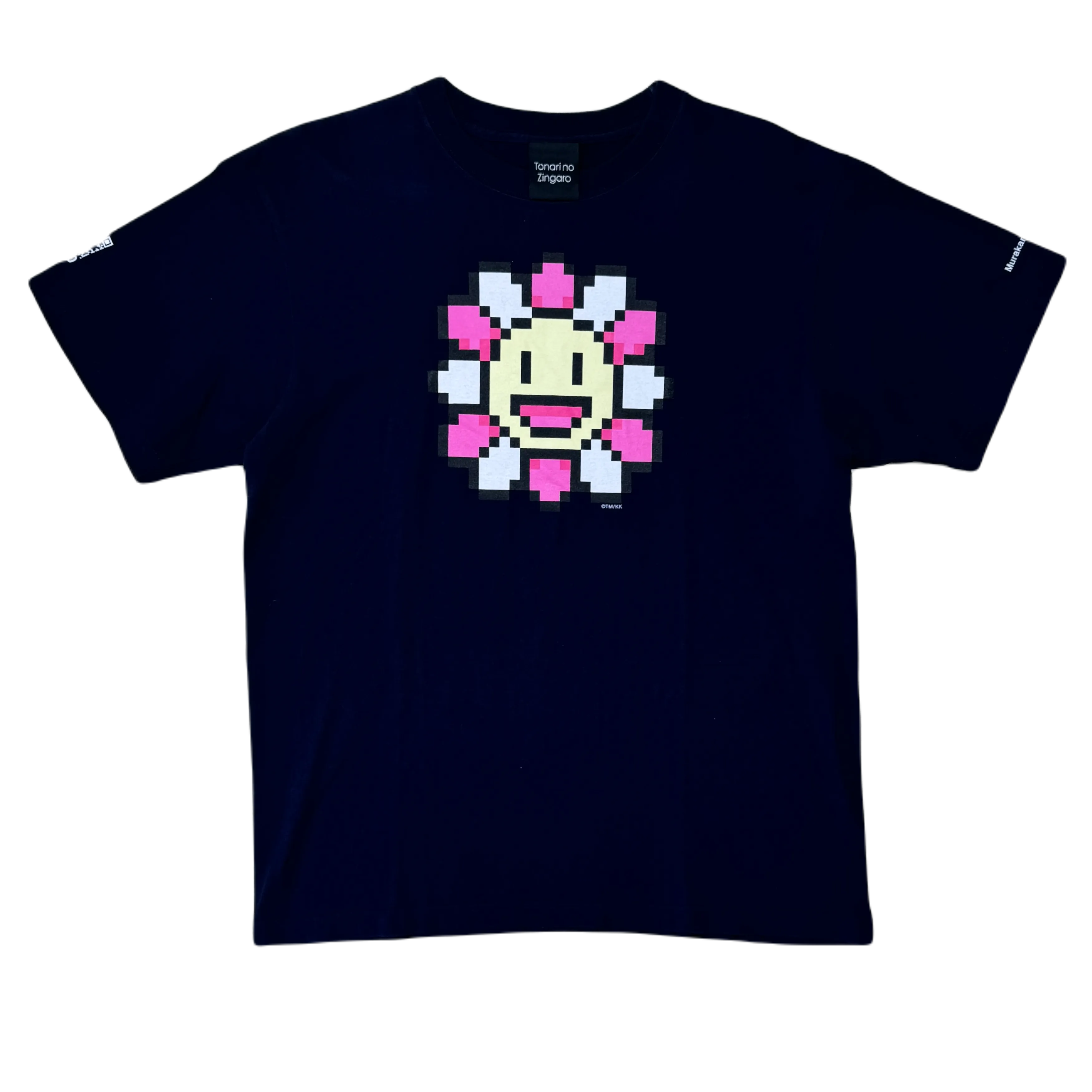 [L] Takashi Murakami Navy Flower Tee