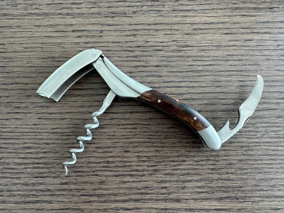 Laguiole en Aubrac Sommelier Waiter's Corkscrew with Grapevine Wood Handle