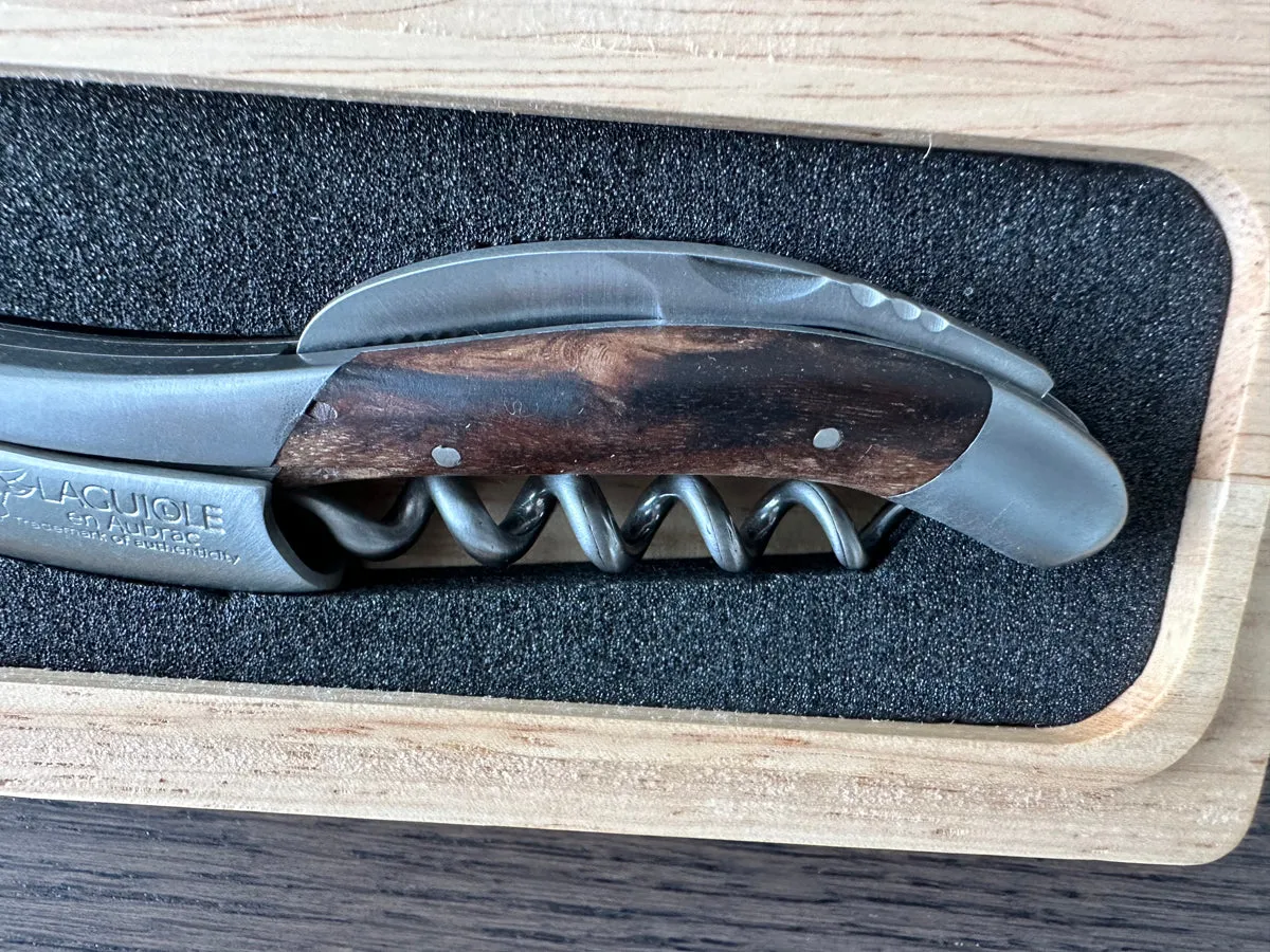Laguiole en Aubrac Sommelier Waiter's Corkscrew with Grapevine Wood Handle