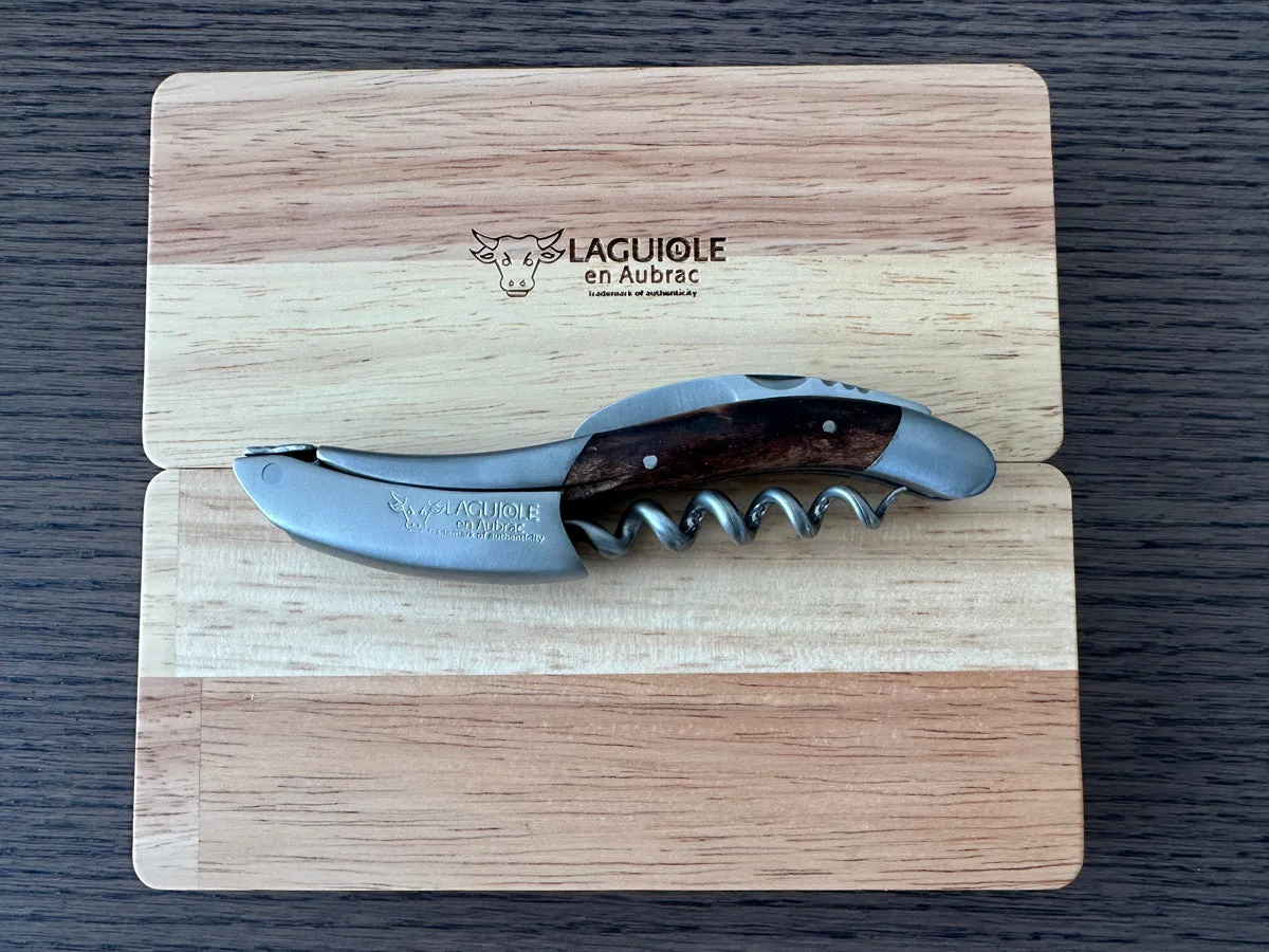 Laguiole en Aubrac Sommelier Waiter's Corkscrew with Grapevine Wood Handle