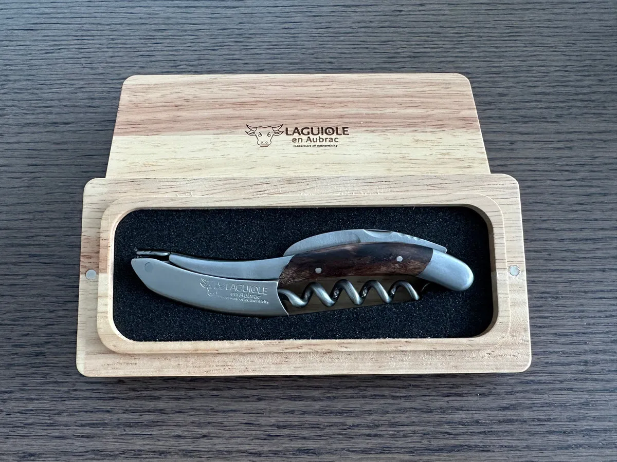 Laguiole en Aubrac Sommelier Waiter's Corkscrew with Grapevine Wood Handle