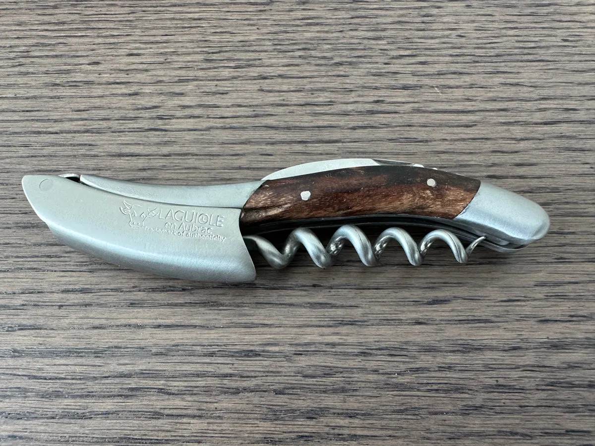 Laguiole en Aubrac Sommelier Waiter's Corkscrew with Grapevine Wood Handle