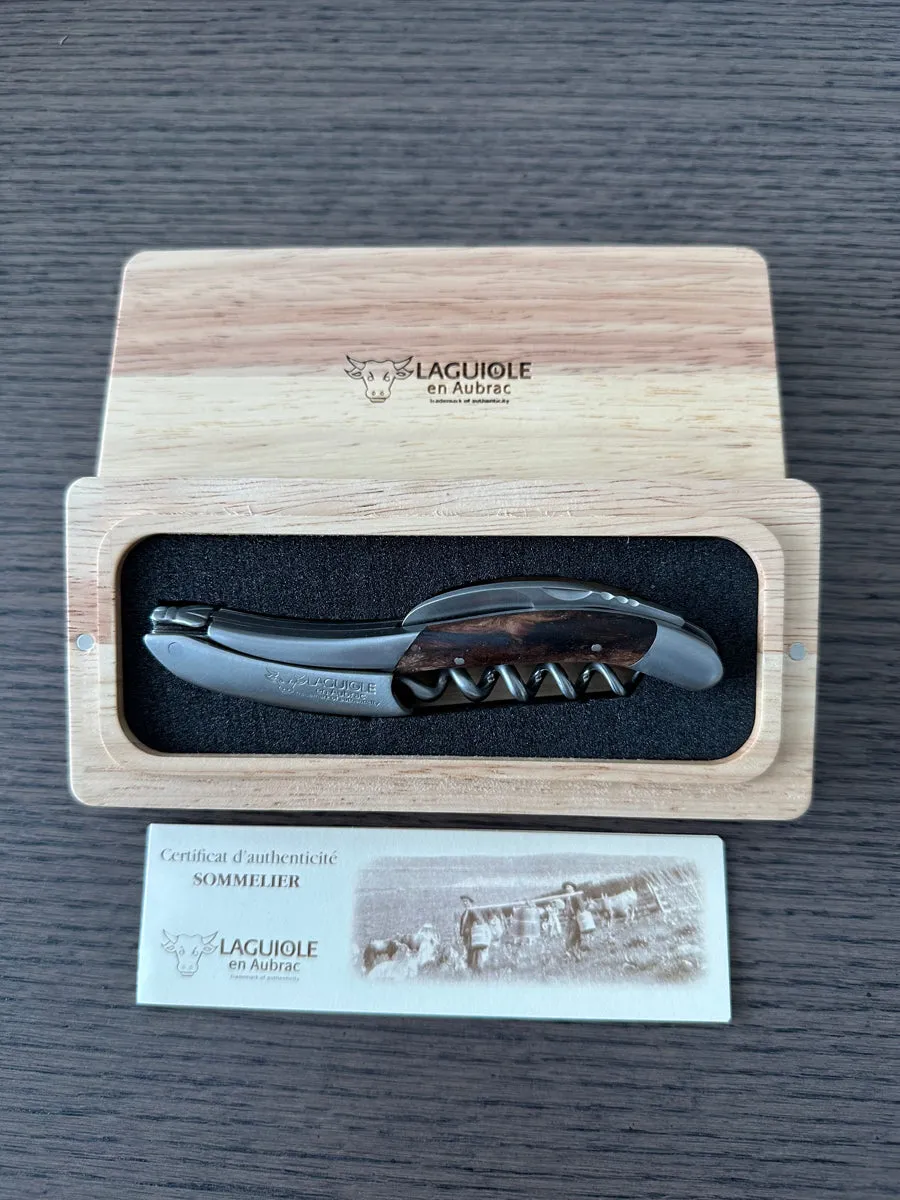 Laguiole en Aubrac Sommelier Waiter's Corkscrew with Grapevine Wood Handle