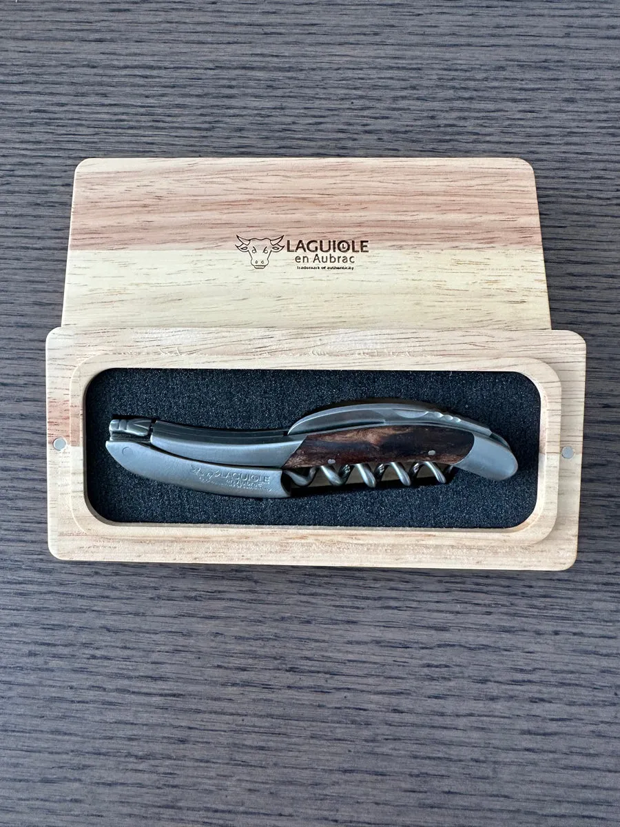 Laguiole en Aubrac Sommelier Waiter's Corkscrew with Grapevine Wood Handle