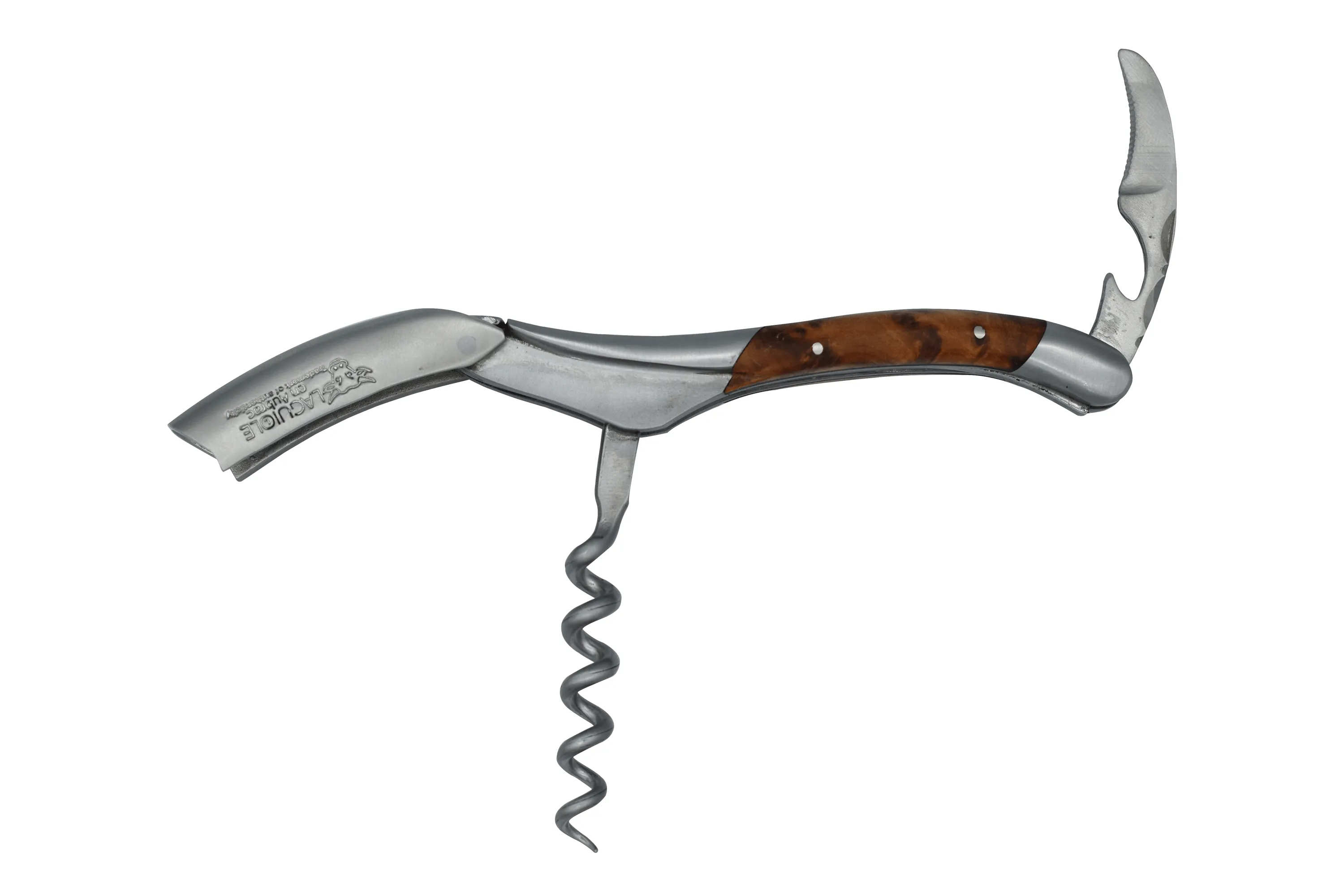 Laguiole en Aubrac Sommelier Waiter's Corkscrew with Thuja / Cedar Wood Handle