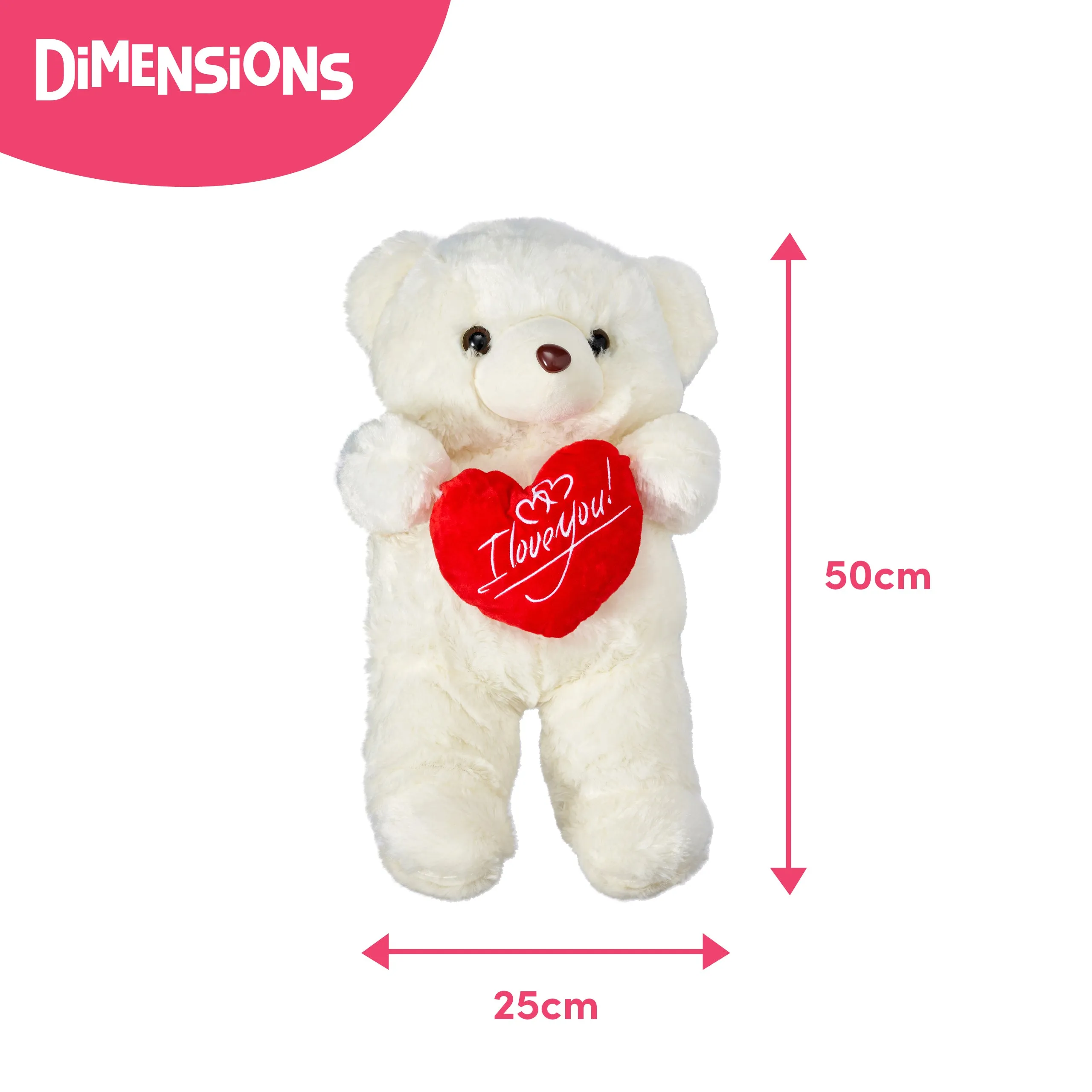 Large I Love You Valentines Teddy Bear