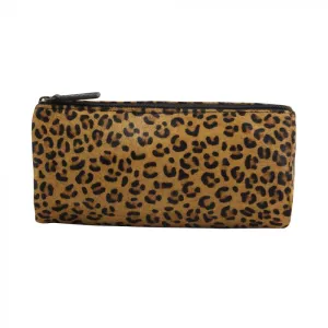 Leather & Hair On Pouch - Leopard