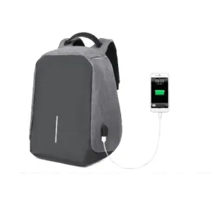 Lenoxx 15" Anti-Theft Laptop Backpack Work Bag w/USB Port for PowerBank Charging