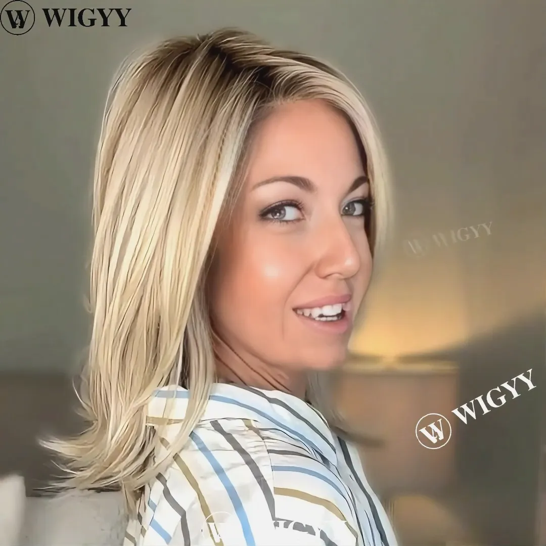 Leona - Wigyy Blonde Side Parting Elegant Wig