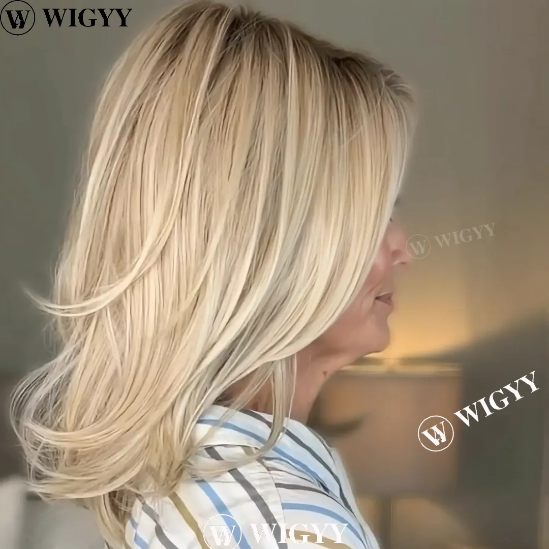 Leona - Wigyy Blonde Side Parting Elegant Wig