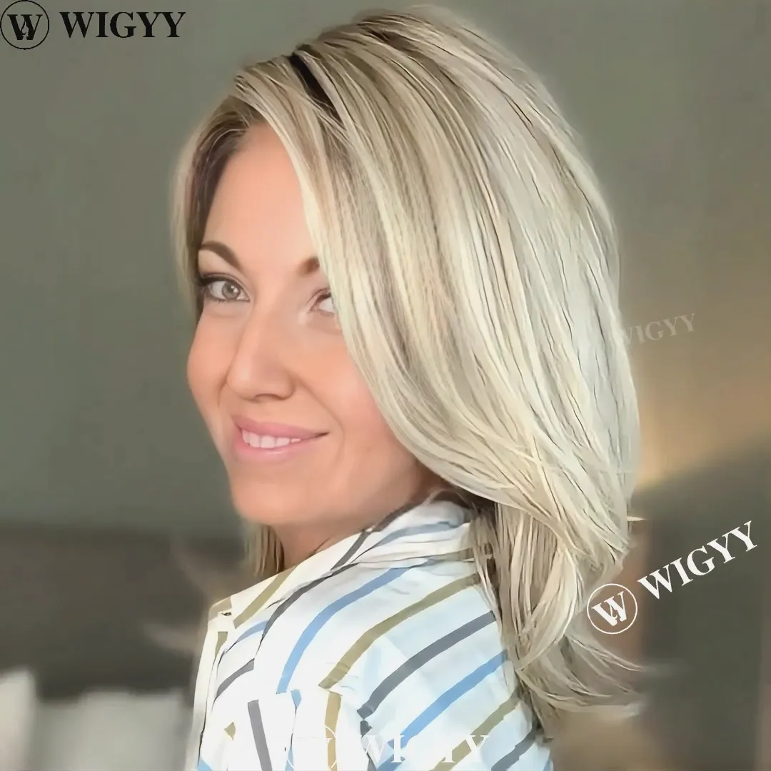 Leona - Wigyy Blonde Side Parting Elegant Wig