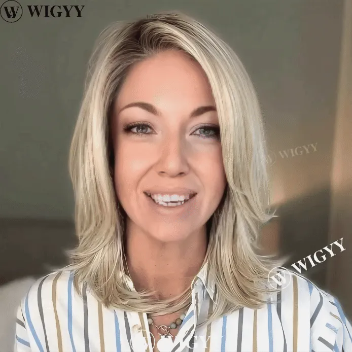 Leona - Wigyy Blonde Side Parting Elegant Wig